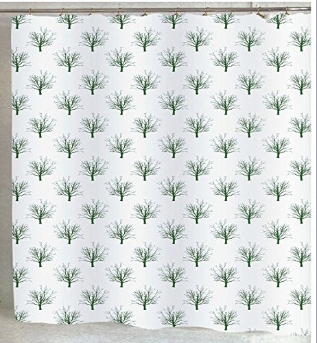 BenandJonah Collection Extra Wide 108 x 72 inch Autumn Tree Fabric Shower Curtain