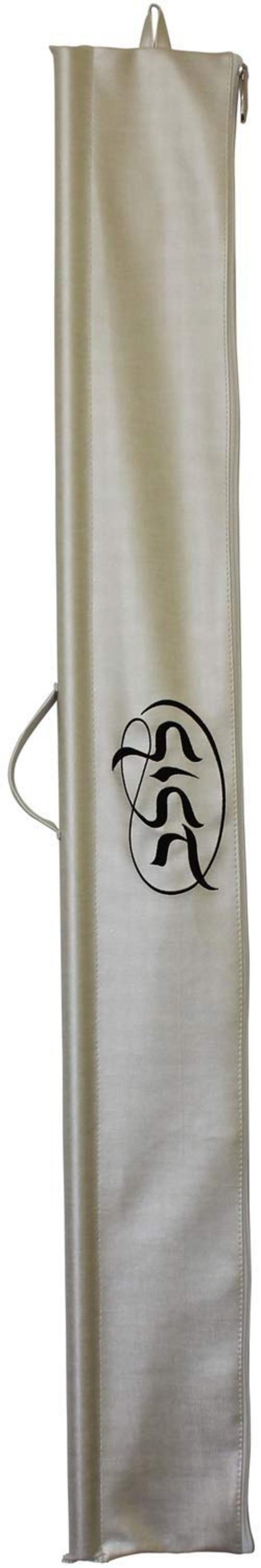 Ben and Jonah Vinyl Lulav Bag Silver Series - Gold Embroidery Circle Style