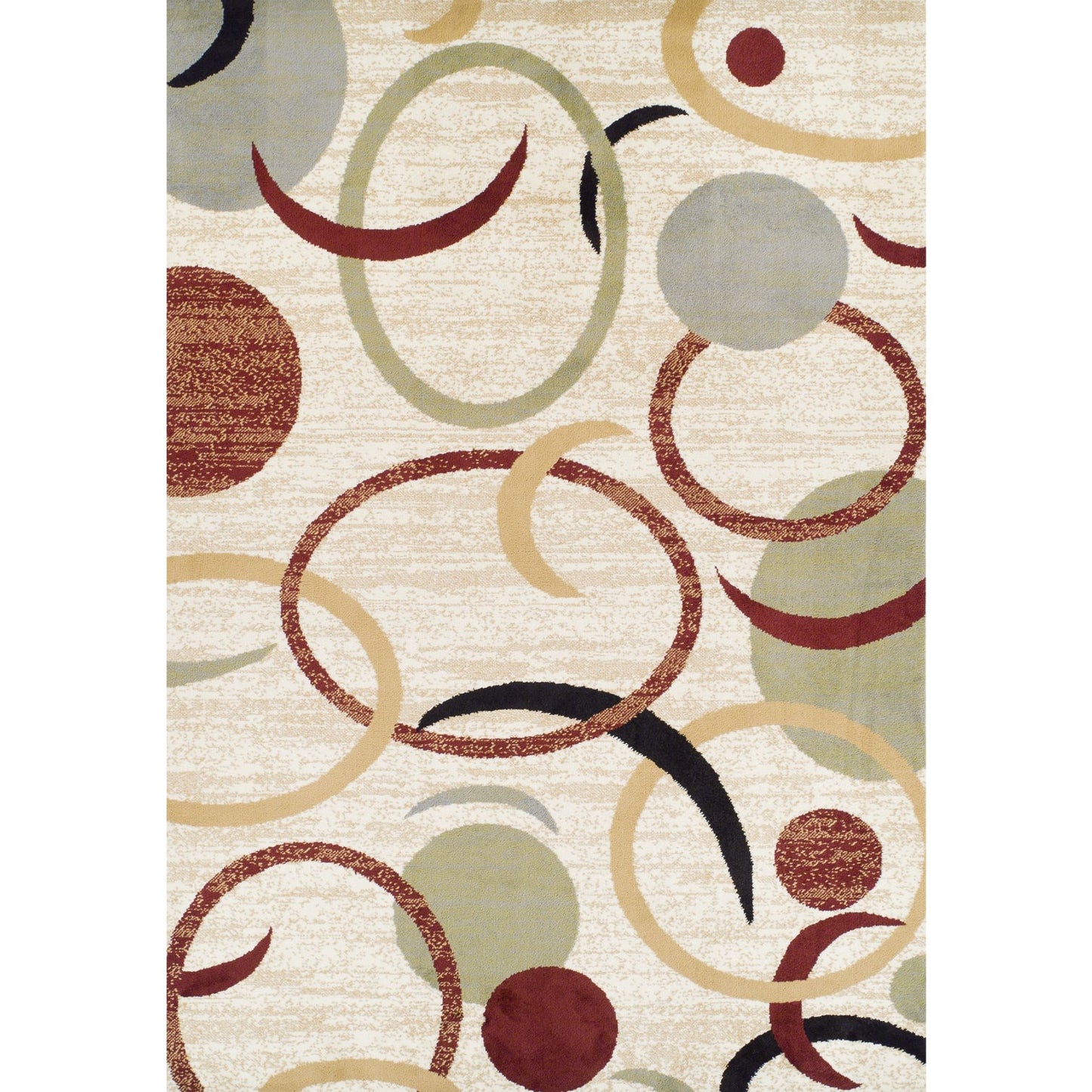 Traditional Elegance Toscano Collection Area Rug - Circles