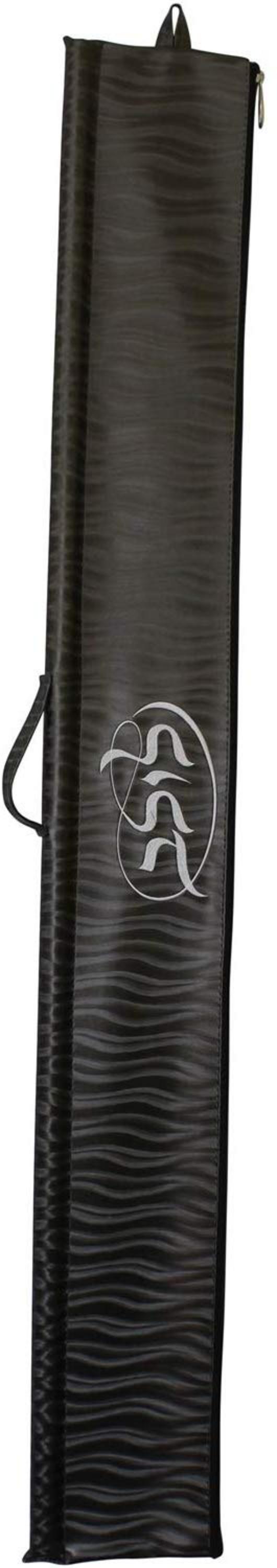 Ben and Jonah Vinyl Lulav Bag Brown Waves - White Embroidery Circle Style