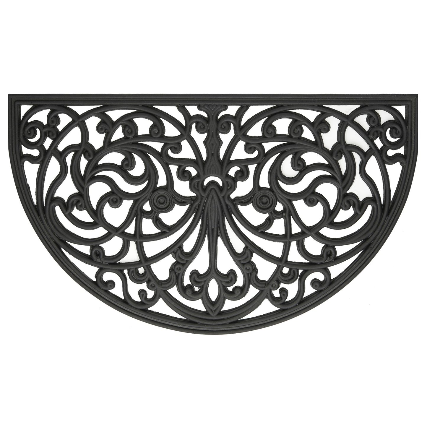 Traditional Elegance Wrought Iron Rubber Mat 18x30 - Ironworks