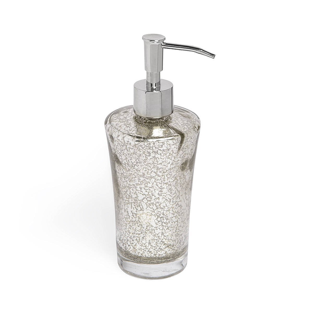 Royal Bath Mercury Fusion Glass Lotion Dispenser/ Soap Pump (3.13"Dia. x 8.25"H)