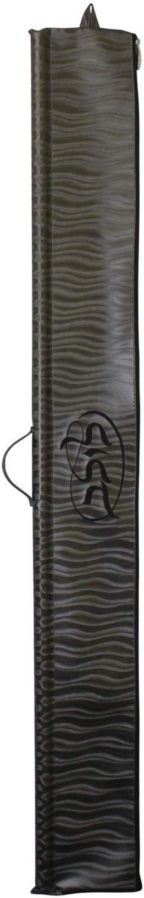 Ben and Jonah Vinyl Lulav Bag Brown Waves - Black Embroidery Circle Style