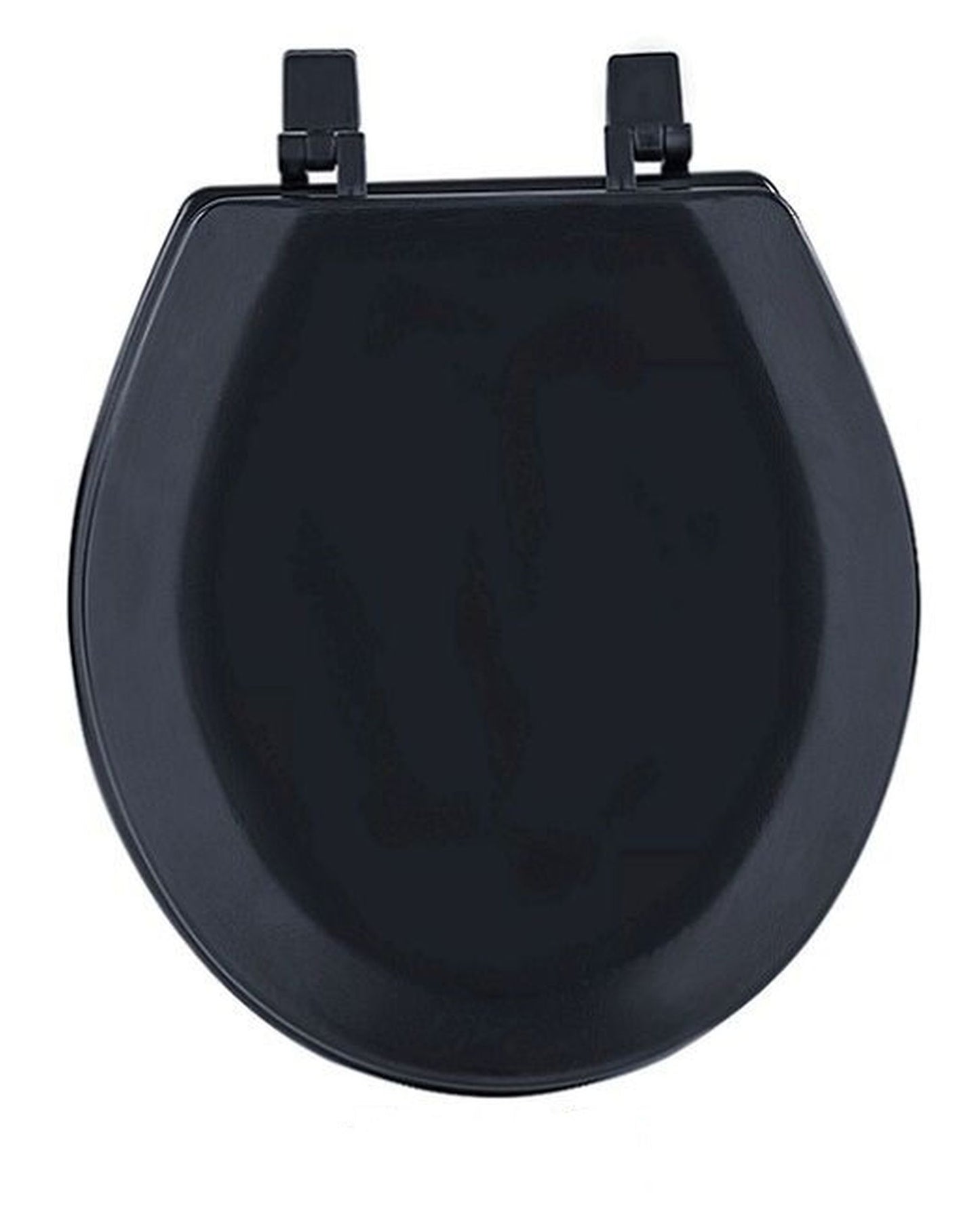 Traditional Elegance Elite 17 Inch Standard Wood Toilet Seat - Black
