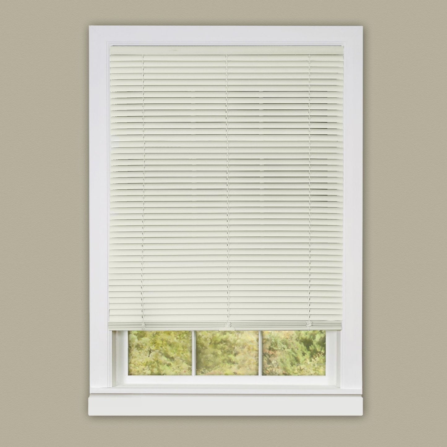 Traditional Elegance Cordless Anochecer Collection 1" Room Darkening Mini Blind 31x64 - Alabaster