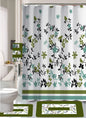 18-Piece Bathroom Set - Total makeover - Includes Fabric Shower Curtain, Bath Rug & Contour Rug, 3 Towels and 12 Hooks