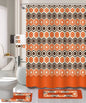 18-Piece Bathroom Set - Total makeover - Includes Fabric Shower Curtain, Bath Rug & Contour Rug, 3 Towels and 12 Hooks