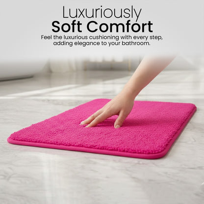 Soft Comfort Plush 3-Piece Bath Rug Set with Non-Skid Backing