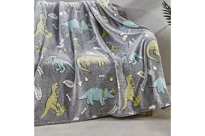 Ben & Jonah Glow In The Dark Throw Blanket – 50 X 70 Inch Soft Polyester, Luminous Design For Cozy Nights