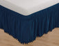 Simple Elegance 1500 Series EZ On Wrap Around Solid Pom Pom Bed Skirt