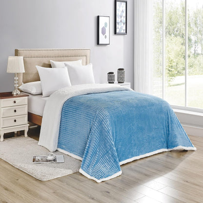 Corduroy Sherpa Blanket