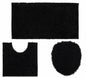 Ben & Jonah 3 Piece Marled Chenille Shag Bath Rug Set