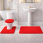 Soft Comfort Plush 3-Piece Bath Rug Set with Non-Skid Backing