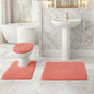 Soft Comfort Plush 3-Piece Bath Rug Set with Non-Skid Backing