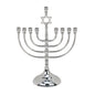 Ben&Jonah Traditional Silverplated Menorah-Star of David-Magen David-12 W x 9" H