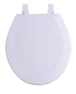 Traditional Elegance Elite 17 Inch Standard Wood Toilet Seat - White