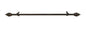 Lorraine Collection Elegant Metal Window Curtain Rod - Lawson (48 inch -86 inch )