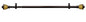 Park Avenue Collection Camino Decorative Rod & Finial Lincroft 48-86