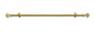 Lorraine Collection Elegant Metal Window Curtain Rod - Bach (66 inch -120 inch )