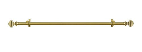 Lorraine Collection Elegant Metal Window Curtain Rod - Bach (28 inch -48 inch )