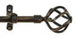 Ben&Jonah Collection Metallo Decorative Rod & Finial Avalon Black/Gold 48-86