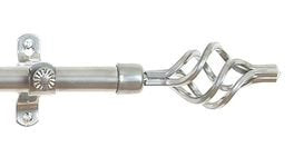 Ben&Jonah Collection Metallo Decorative Rod & Finial Lexus Silver 48-86