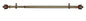 Park Avenue Collection Camino Decorative Rod & Finial Ava 28-48