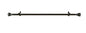 Lorraine Collection Elegant Metal Window Curtain Rod - Maestro (66 inch -120 inch )