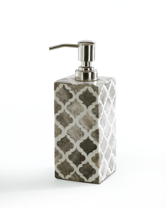 Royal Bath Moroccan Mosaic Styled Lotion Dispenser/ Soap Pump (2.6"L x 2.6"W x 7.5"H)