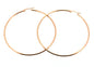 Ben and Jonah Stainless Steel Rose Gold Plated Hoop Earring (65mm)