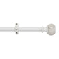 Ben&Jonah Collection Camino Decorative Rod & Finial Estate White 66-120