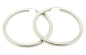 Ben and Jonah Stainless Steel Earring Hoop Earing with Square Worm Design (50mm)