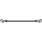 Lorraine Collection Elegant Metal Window Curtain Rod - Medley (28 inch -48 inch )