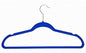 Park Avenue Collection Velvet Anti-Slip Hangers - Blue