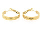 Ben and Jonah Stainless Steel Gold Plated Earring with Snowflake Design