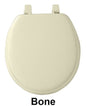 Park Avenue Collection Fantasia 17 Inch Bone Soft Standard Vinyl Toilet Seat
