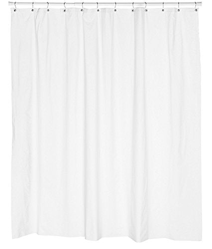 Park Avenue Deluxe Collection Park Avenue Deluxe Collection Mildew-Resistant 10 Gauge Vinyl Shower Curtain Liner w/ Metal Grommets and Reinforced Mesh Header in Bone