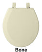 Park Avenue Collection Fantasia 17 Inch Bone Standard Wood Toilet Seat