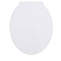 Park Avenue Collection Fantasia 17 Inch White Standard Plastic Toilet Seat