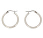 Ben and Jonah Stainless Steel Sharp Hoop Earring (20mm)