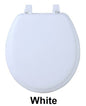 Park Avenue Collection Fantasia 17 Inch White Soft Standard Vinyl Toilet Seat