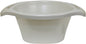 Ben and Jonah Plastic Wash Bowl Pearl- 6 inch H X 15.5 inch W