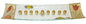Lamp Lighters Ultimate Judaica Menorah Glass Boat Design - Colorful Tulip - 16 inch W X 4 inch D X 1 inch H