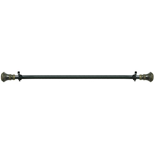 Lorraine Collection Elegant Metal Window Curtain Rod - Laya (66 inch -120 inch )