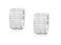 Edforce Stainless Steel Huggie Earring with Two Track Channels