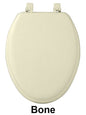 Park Avenue Collection Fantasia 19 Inch Bone Soft Elongated Vinyl Toilet Seat