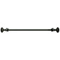 Lorraine Collection Elegant Metal Window Curtain Rod - Othello Mocha (48 inch -86 inch )