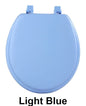 Park Avenue Collection Fantasia 17 Inch Light Blue Soft Standard Vinyl Toilet Seat