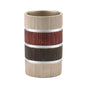 Royal Bath Traditional Chic Striped Heavy Resin Tumbler (4.25"H x 2.5"Dia)