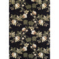 Traditional Elegance Toscano Collection Area Rug - Lily (Black)